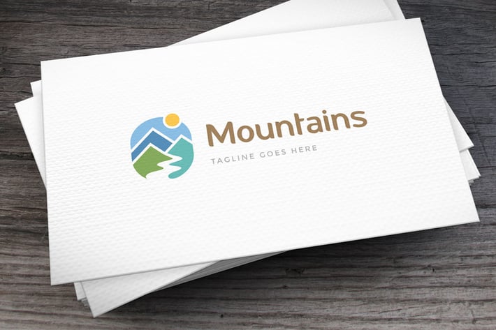 Mountains Logo Template