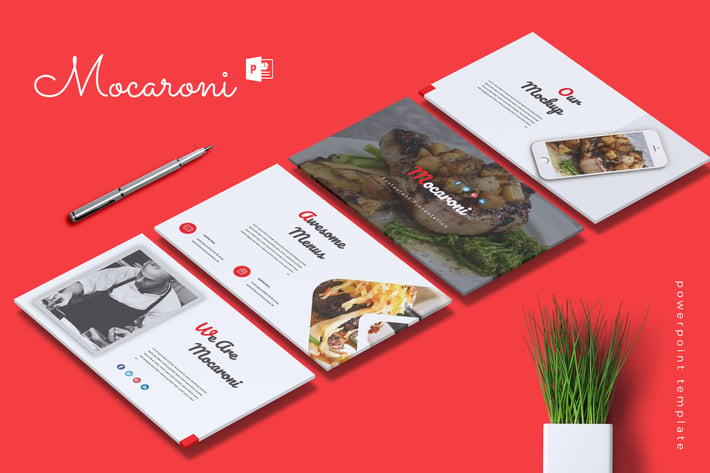 MOCARONI - Restaurant & Food Powerpoint Template