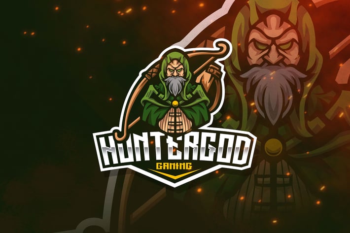 Hunter God Esport Logo Template
