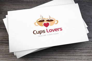 Cups Lovers Logo Template