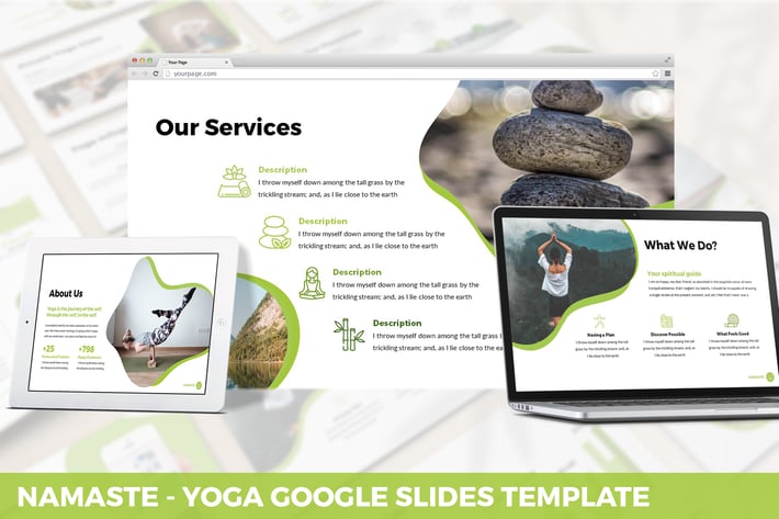 Namaste - Yoga Google Slides Template