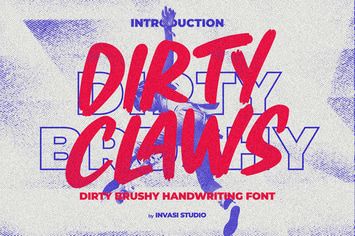 Dirty Claws - Brushy Display Font