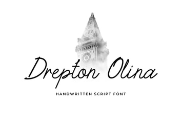 Drepton Olina Handwritten Font