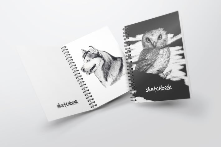 A5 Spiral Notebook Mockups