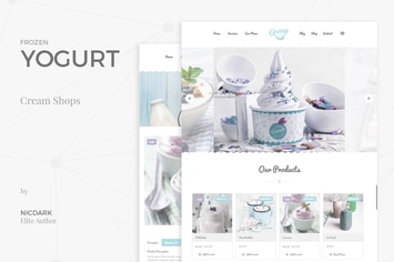 Frozen Yogurt - PSD Theme