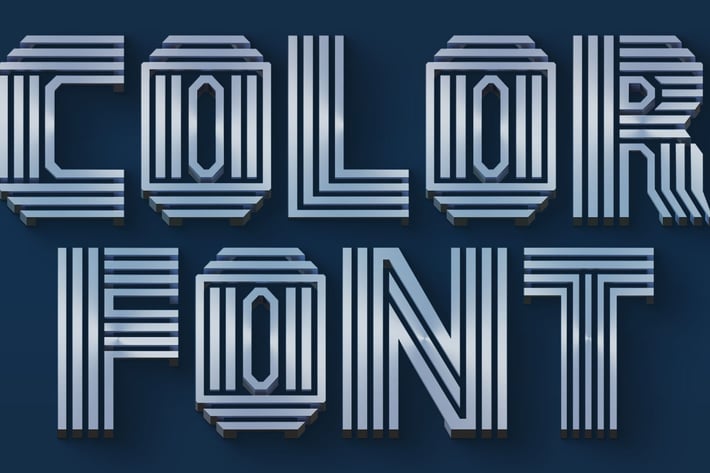 Simple Lines - Color SVG Font