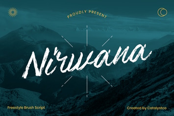 Nirwana Freestyle Brush Script Font
