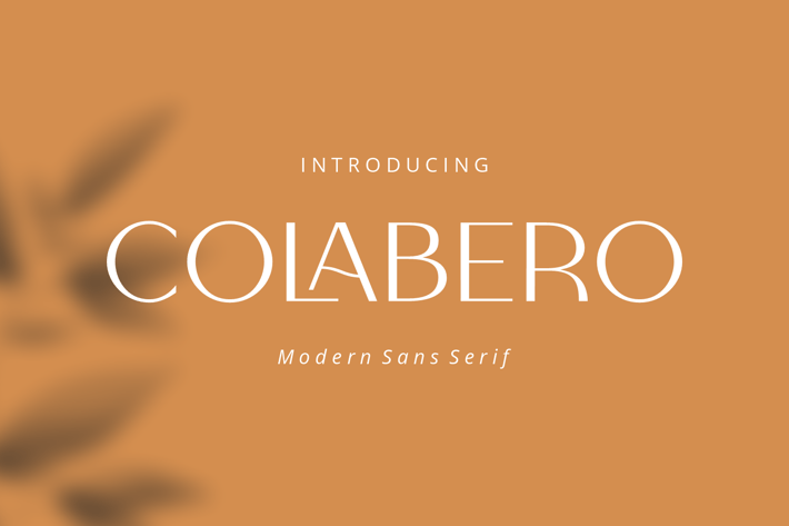 Colabero, Sans Serif Display Font