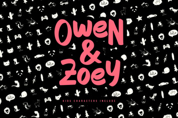 Owen Zoey Kids Characters Font Duo