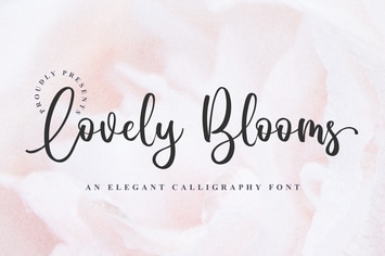 Lovely Blooms - Elegant Calligraphy