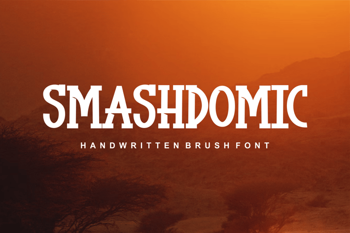 Smashdomic - modern font