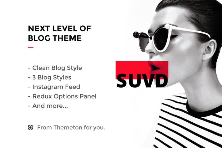 SUVAD - Personal Blog PSD Template