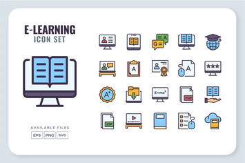 E-Learning Icon Set