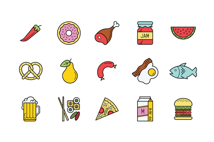 15 Food Icons