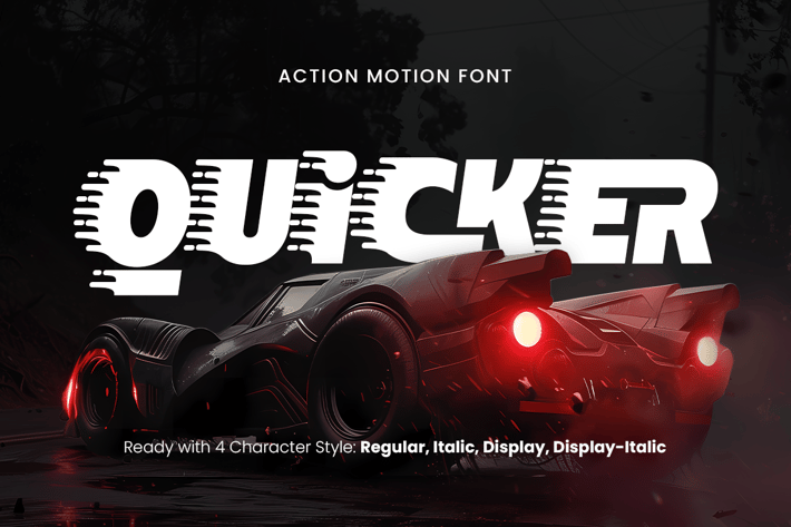 Quicker - Action Motion Font