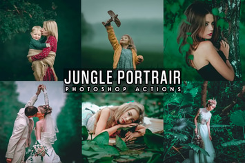 Jungle Portrait Photoshop Actions