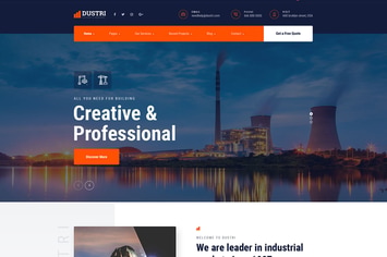 Dustri - Factory & Industrial HTML Template