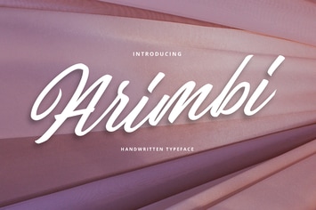 Arimbi Handwritten Typeface Font