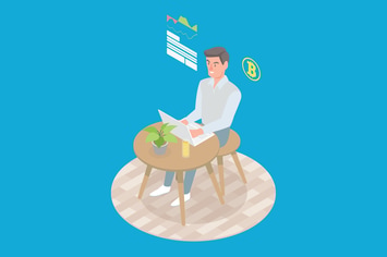 Cryptocurrency Exchange Isometric - Li