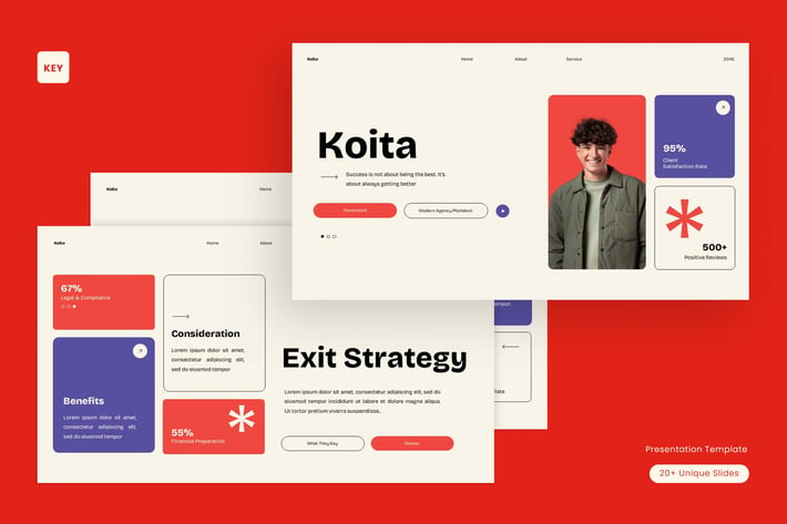 Orange Blue Ui Bento Modern Agency Pitchdeck|003
