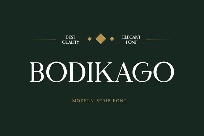 Bodikago Luxury Serif Font