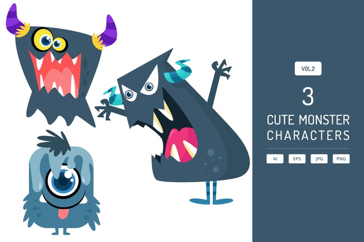 Cute Monster Characters Vol.2