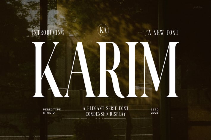 Karim Elegant Serif Font Typeface