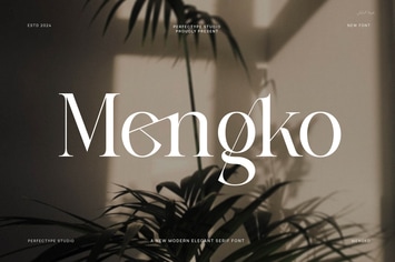 Mengko Elegant Ligature  Serif Font