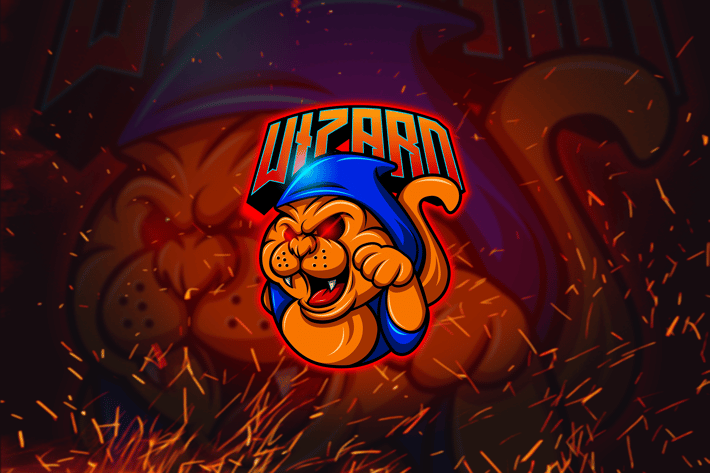 Cat Wizard - Mascot & Esports Logo Template