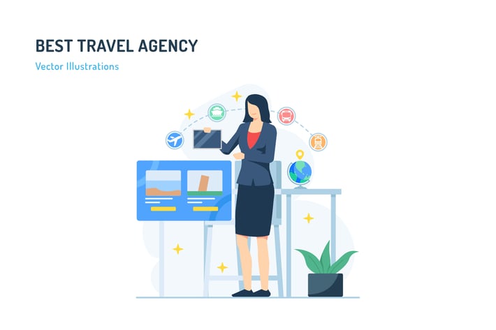 Best Travel Agency - Travel Illustration