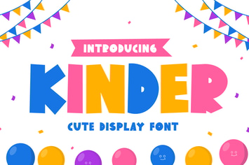 Kinder - Bold Handwritten Display Font