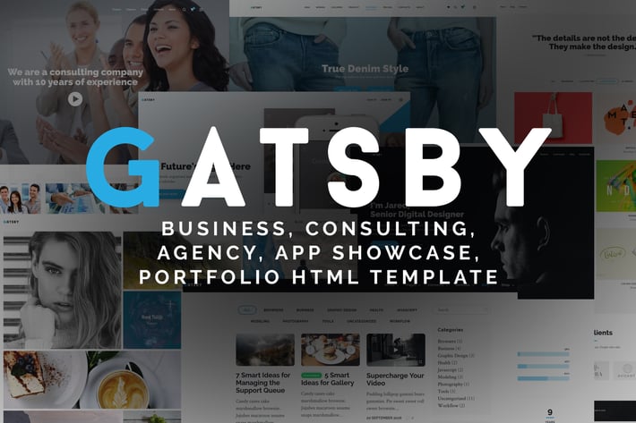 Gatsby - Business, Consulting HTML Template