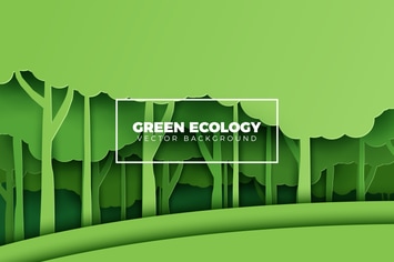 Green Eco Forest Background