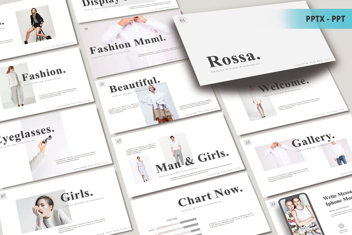 ROSSA Fashion - Powerpoint Template