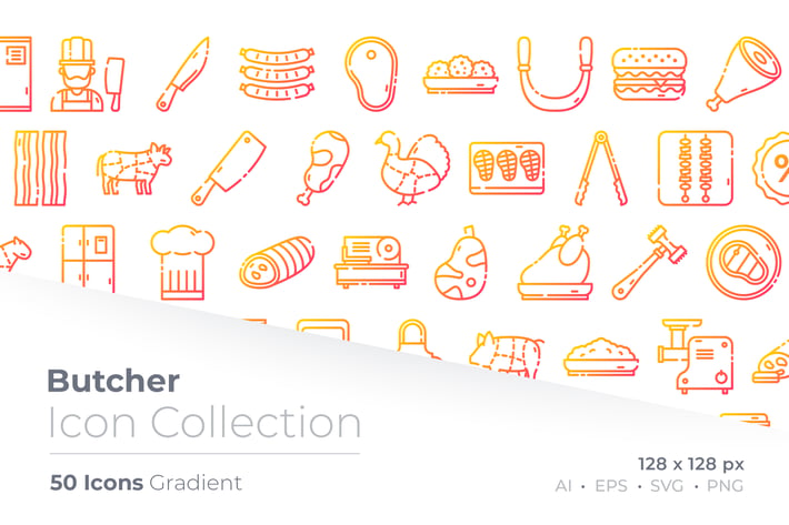 Butcher Gradient Icon