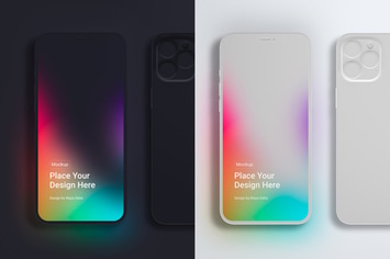 iPhone 12 Clay Mockup