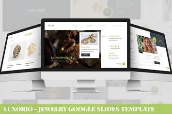 Luxario - Jewelry Google Slides Template