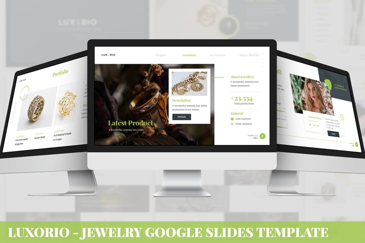 Luxario - Jewelry Google Slides Template