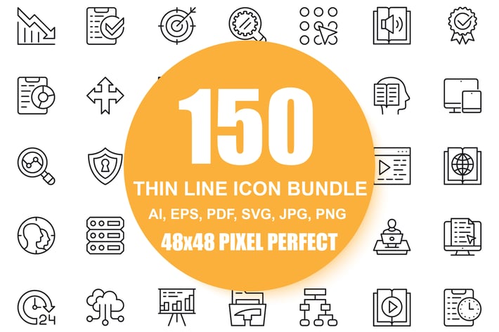 150 Line Icons