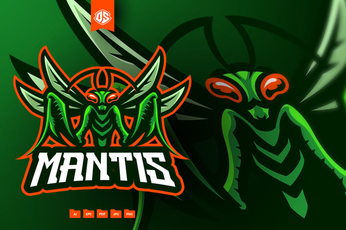 Mantis Mascot Logo