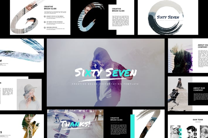 Sixty Seven - Creative Brush Keynote Template