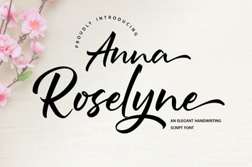 Anna Rosselyn | Elegant Handwriting Script Font