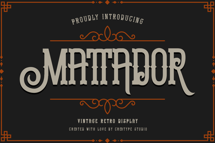 Mattador Vintage Retro Display