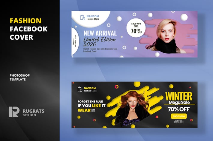 Fashion R8 Facebook Cover Template