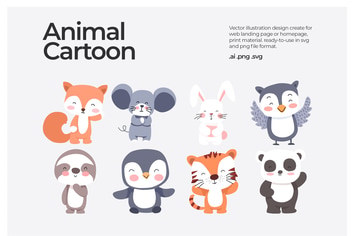 Animal Cartoon - Illustration