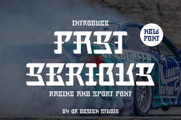 Fast Serious - Racing & Speed Font