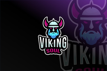 Viking Soul Esport Logo Template