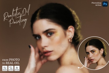 Realistic Oil Painting - Photoshop Action