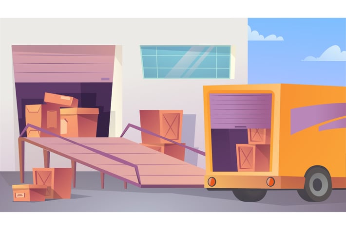 Warehouse - Illustration Background