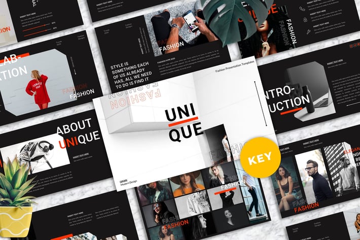 Unique - Fashion Keynote Templates